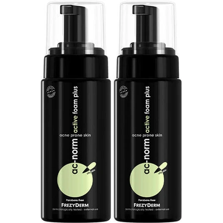 Пенка для кожи лица Frezyderm Ac-Norm Active Foam Plus склонной к акне, 2х150мл: цены и характеристики