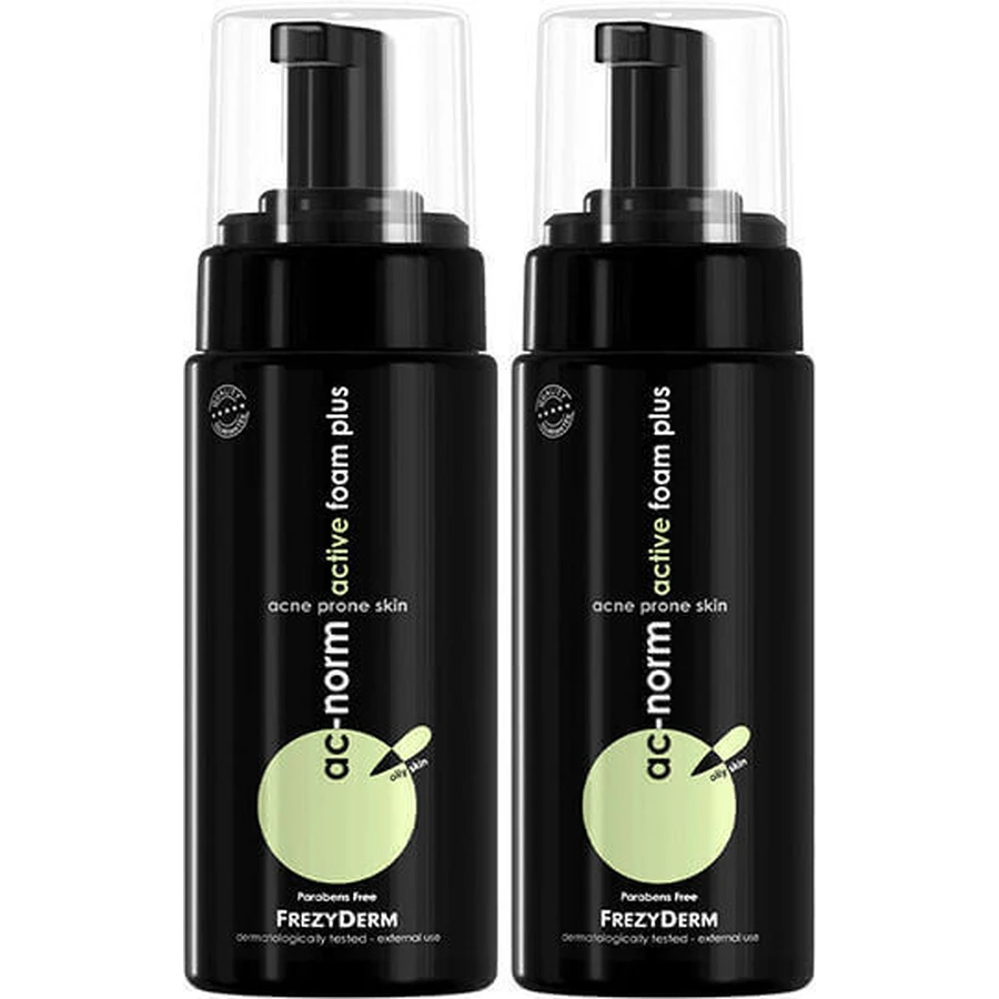 Пенка для кожи лица Frezyderm Ac-Norm Active Foam Plus склонной к акне, 2х150мл: цены и характеристики