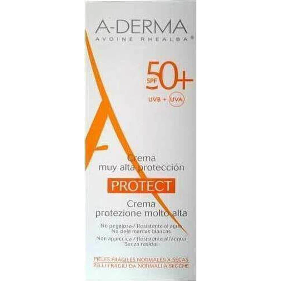 A-Derma Protect Cream Без аромата Солнцезащитный крем для лица SPF50 40 мл: цены и характеристики