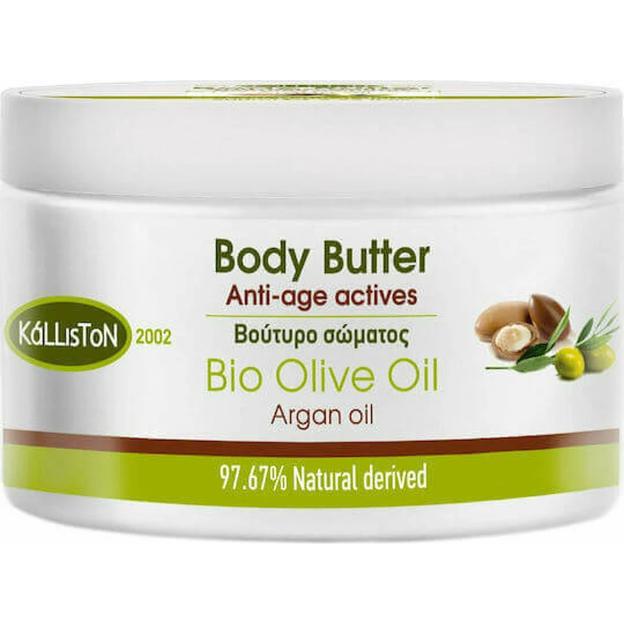 Зволожуючий олійний крем для тіла Kalliston Bio Olive & Argan Oil Зволожуючий крем для тіла 200мл: ціни та характеристики