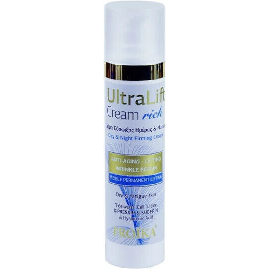 Froika UltraLift Rich 24H Увлажняющий и антивозрастной крем для лица с гиалуроновой кислотой и пептидами 40 мл: цены и характеристики