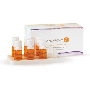 Сироватка для обличчя Synchroline проти зморшок Synchrovit C з вітаміном С для детоксикації та освітлення 6х5мл