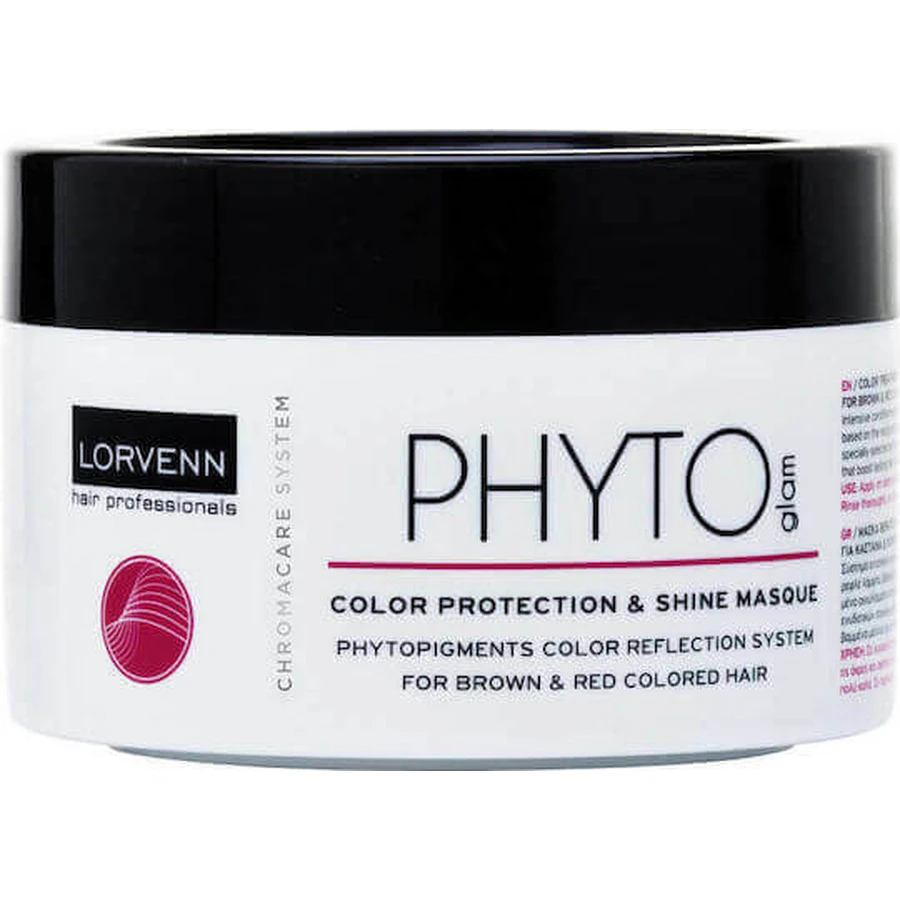 Маска для волосся Lorvenn Phyto Glam Glam Захист кольору та блиск, що зберігає колір 500 мл: ціни та характеристики