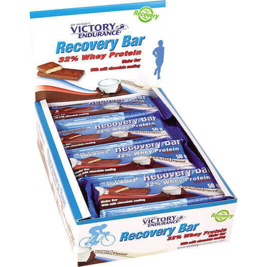 Відновлювальні батончики Weider Victory з 32% протеїну та йогуртом зі смаком йогурту 12x50гр: ціни та характеристики