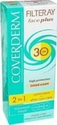 Coverderm Filteray Plus 2 в 1 Солнцезащитный крем для лица тонирующий мягкий коричневый для жирной кожи водостойкий солнцезащитный (SPF30) с пигментом 50 мл
