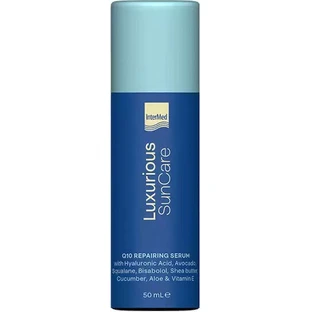 InterMed Luxurious Suncare Антиоксидантний зволожуючий лосьйон для обличчя та тіла після пляжу з ромашкою та термальною водою 50мл Спрей для обличчя та тіла з ромашкою та термальною водою 50мл