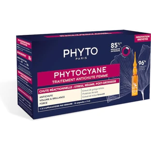 Phyto Phytocyane Phytocyane Traitement Ампула для волосся проти випадіння волосся для жінок 12x5мл