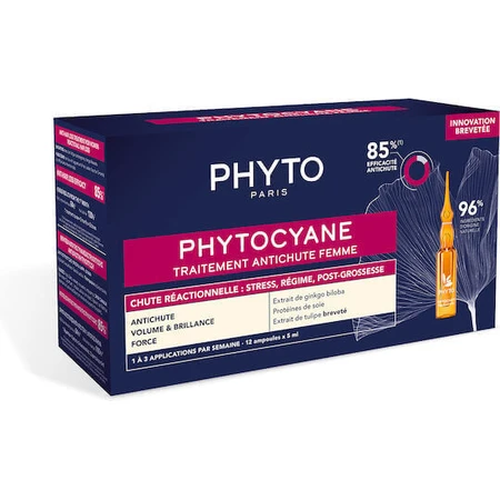 Phyto Phytocyane Phytocyane Traitement Ампула для волосся проти випадіння волосся для жінок 12x5мл: ціни та характеристики