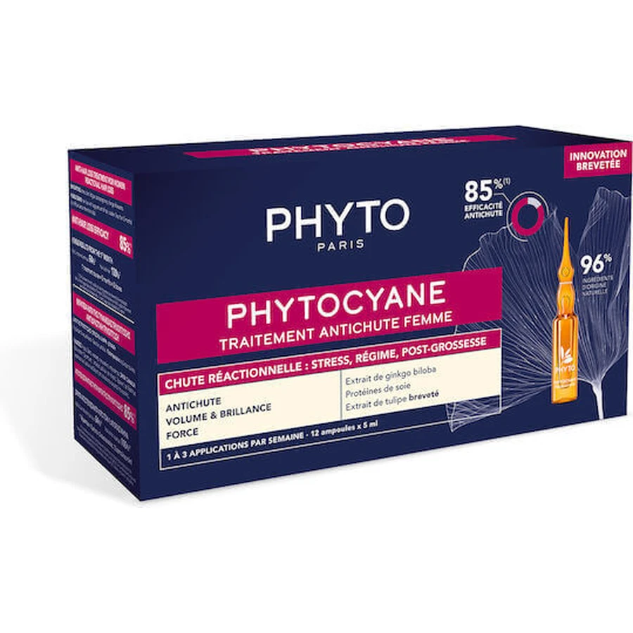 Phyto Phytocyane Phytocyane Traitement Ампула для волосся проти випадіння волосся для жінок 12x5мл: ціни та характеристики