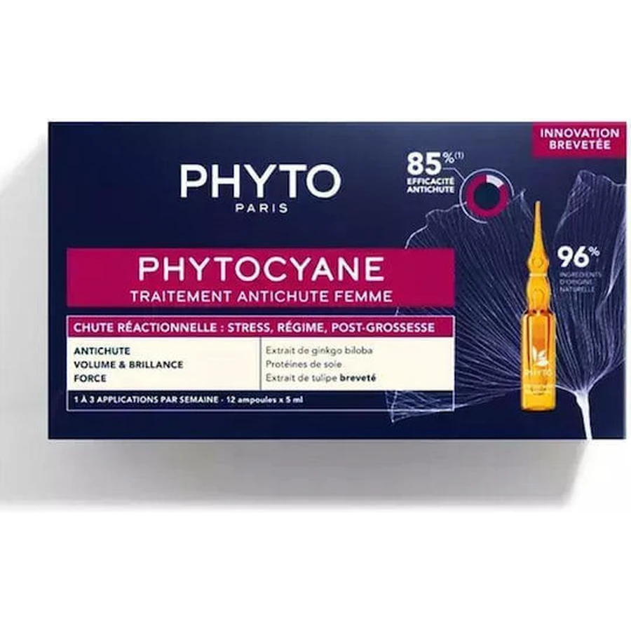 Phyto Phytocyane Phytocyane Traitement Ампула для волосся проти випадіння волосся для жінок 12x5мл: ціни та характеристики