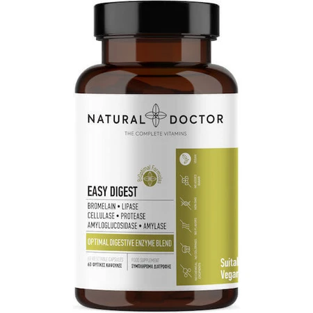 Natural Doctor Easy Digest без глютену 60 рослинних капсул: ціни та характеристики