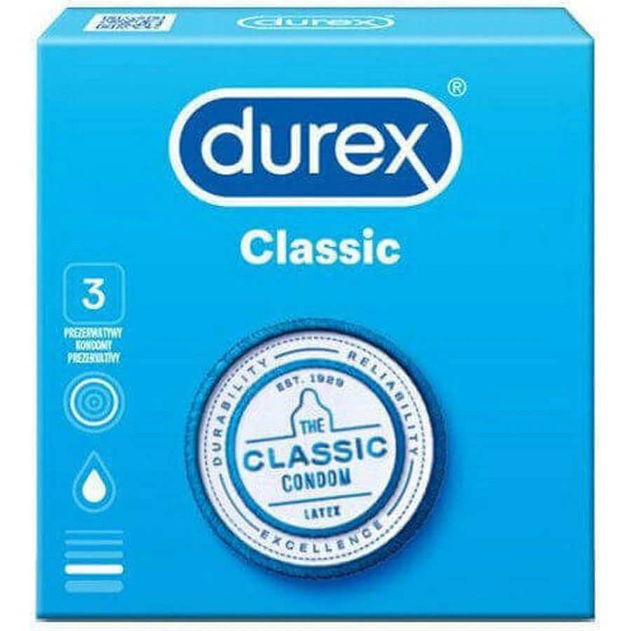 Durex Пресервант натуральний 3шт: ціни та характеристики