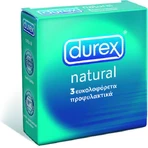 Durex Пресервант натуральний 3шт: ціни та характеристики