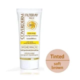 Coverderm Filteray Мягкий коричневый тонирующий крем Coverderm Filteray Водостойкий солнцезащитный крем для лица SPF80 с пигментом 50 мл
