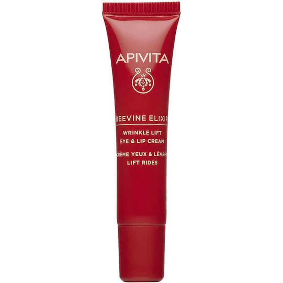 Apivita Beevine Elixir Еліксир проти зморшок і тонізуючий крем для шкіри навколо очей і губ з гіалуроновою кислотою та колагеном 15мл: ціни та характеристики