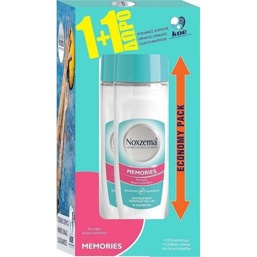 Дезодорант-антиперспірант Noxzema Memories 48h Roll-On 2х75мл: ціни та характеристики