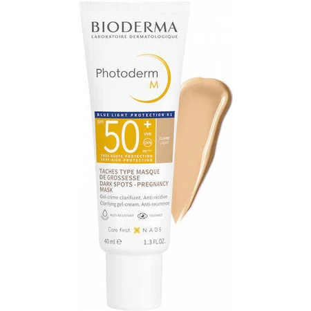 Крем для обличчя від сонця зі стійкістю до мінеральної води Photoderm M SPF50 зі світлим пігментом Claire 40 мл: ціни та характеристики