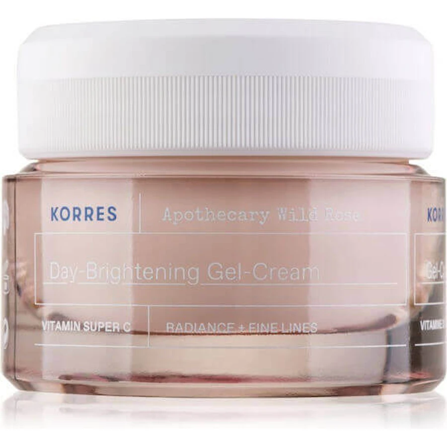 Korres Apothecary Wild Rose Крем-гель для обличчя зволожуючий та омолоджуючий 24-годинний з гіалуроновою кислотою та вітаміном С 40мл: ціни та характеристики