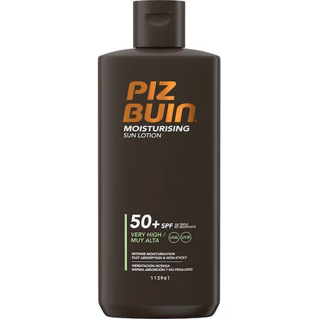 Водостійкий зволожуючий сонцезахисний лосьйон для тіла Piz Buin SPF50 200 мл: ціни та характеристики
