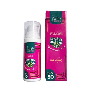 Сонцезахисний крем для обличчя Aloe Colors Into The Sun сонцезахисний крем для обличчя SPF50 50мл