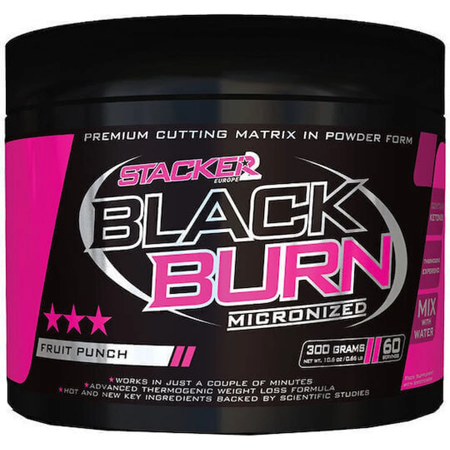 Stacker 2 Black Burn микронизированный со вкусом фруктового сока 300 гр.: цены и характеристики