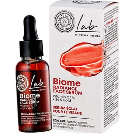 Natura Siberica Lab Biome Radiance Зволожуюча та омолоджуюча сироватка для обличчя з вітаміном С для сяйва 30 мл: ціни та характеристики