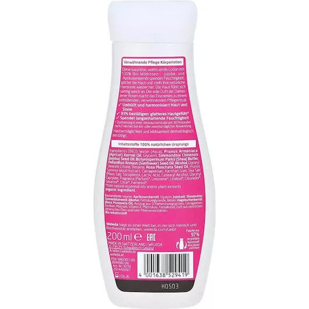 Зволожуючий лосьйон для тіла Weleda Wild Rose для всіх типів шкіри 200 мл: ціни та характеристики