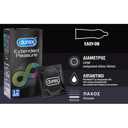 Durex Durex Презерватив Extended Pleasure с эффектом задержки 12шт: цены и характеристики
