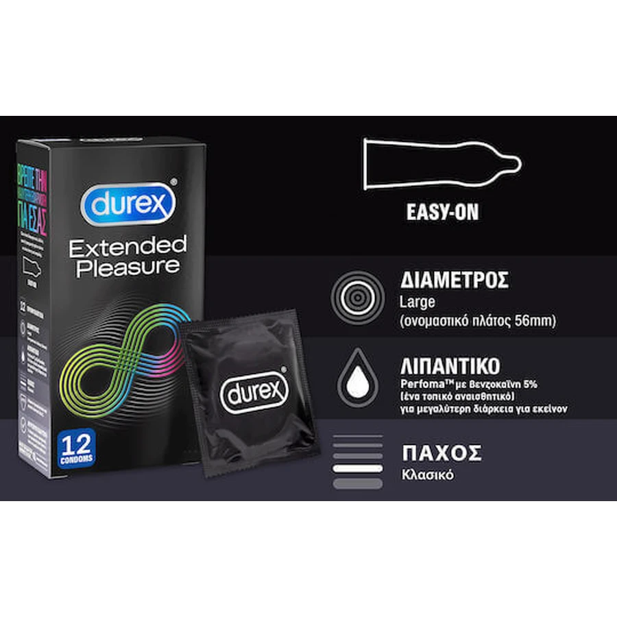 Durex Durex Презерватив Extended Pleasure с эффектом задержки 12шт: цены и характеристики
