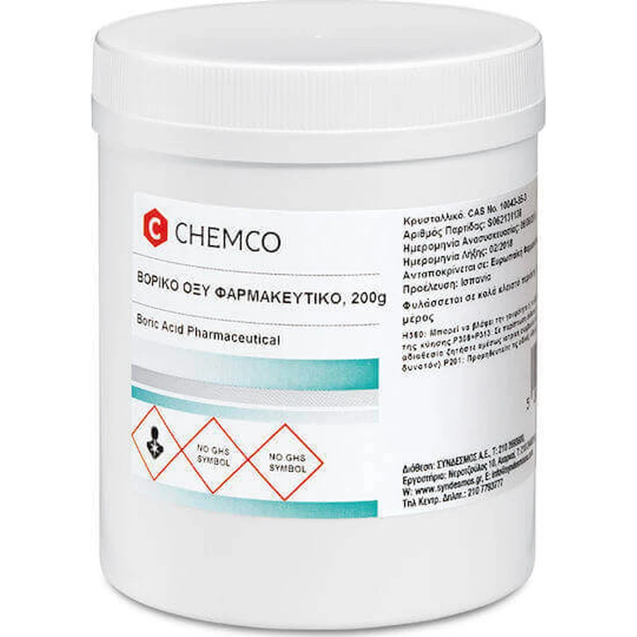 Борная кислота Chemco 200гр: цены и характеристики