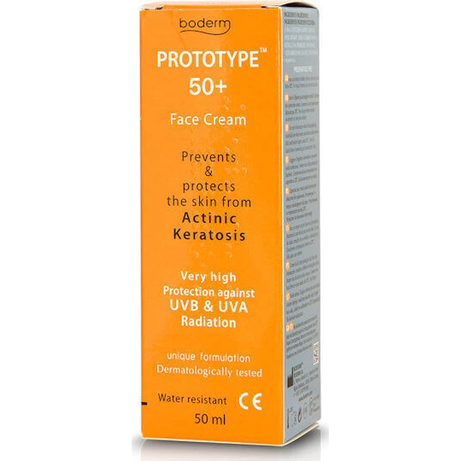 Сонцезахисний крем для обличчя Boderm Prototype SPF50 50 мл: ціни та характеристики