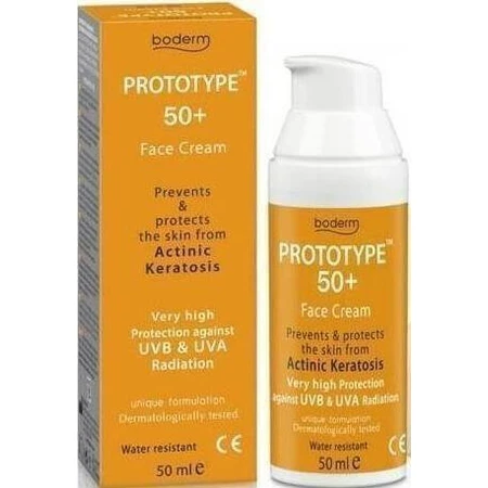Сонцезахисний крем для обличчя Boderm Prototype SPF50 50 мл: ціни та характеристики
