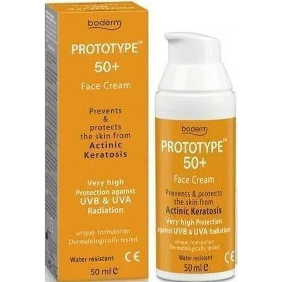 Сонцезахисний крем для обличчя Boderm Prototype SPF50 50 мл: ціни та характеристики