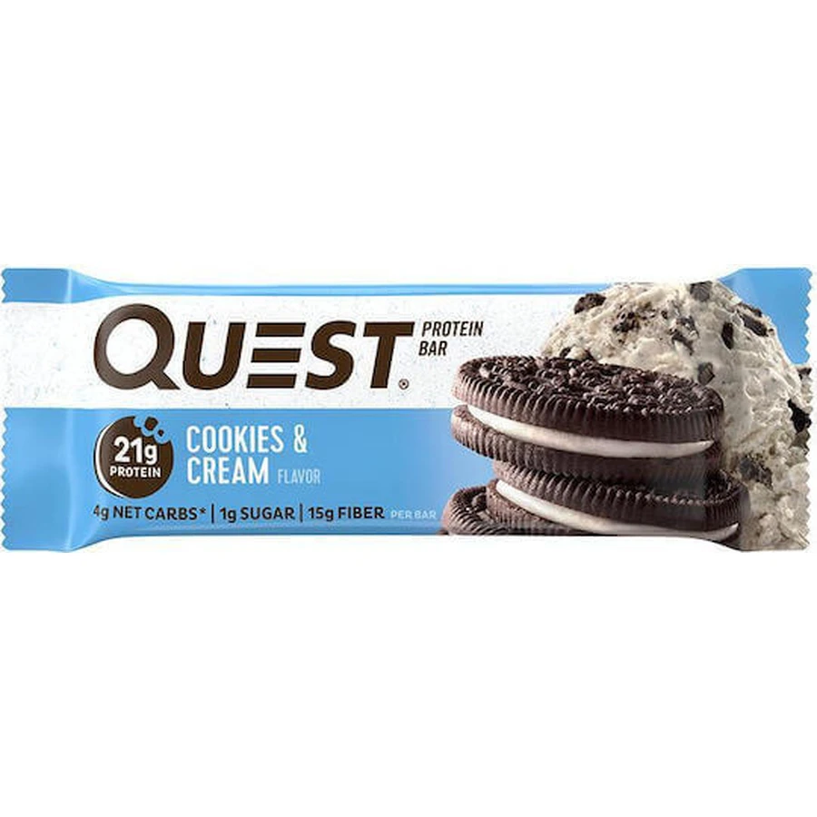 Протеїновий батончик Quest Nutrition Протеїновий батончик з білком та смаковим печивом 21г та вершками 60г: ціни та характеристики