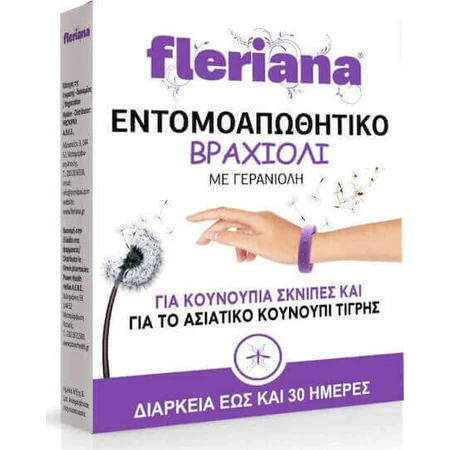 Fleriana Средство для отпугивания насекомых с гераниолом Подходит для детей: цены и характеристики