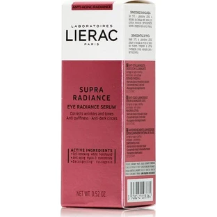 Lierac Supra Radiance Увлажняющая и антивозрастная сыворотка для век, кругов и мешков 15 мл