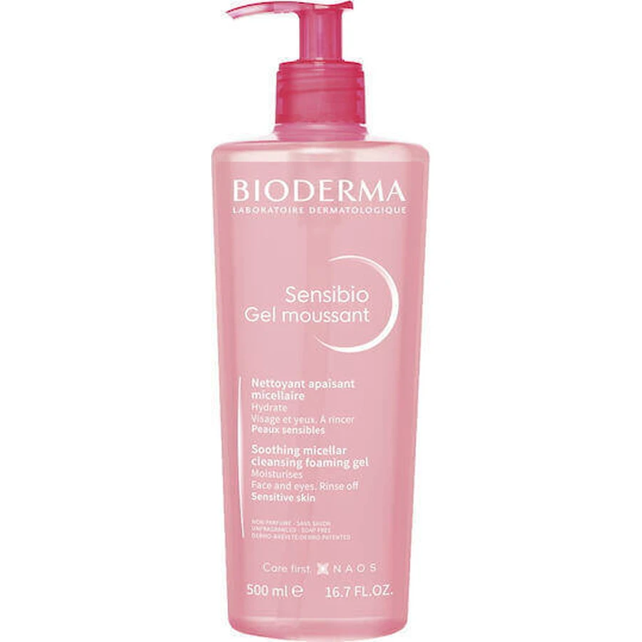 Гель для обличчя та очей BioDerma Sensibio 500 мл: ціни та характеристики