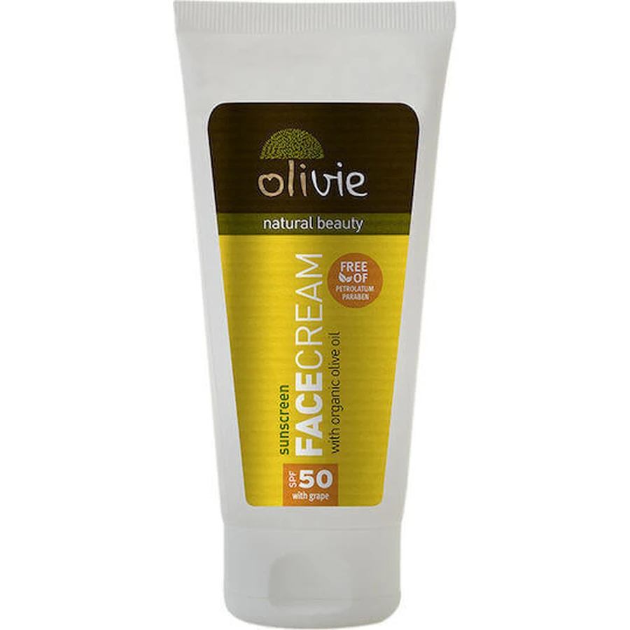 Мінеральний сонцезахисний крем для обличчя Olivie SPF50 50мл: ціни та характеристики