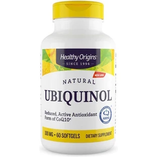 Healthy Origins Убіхінол 100 мг 60 м'яких гелів