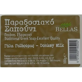 Мыло для рук, тела и волос Bellas Donkey Milk с ослиным молоком 100 гр.