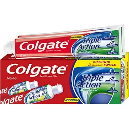 Colgate Зубная паста тройного действия против кариеса Ca 2х75 мл: цены и характеристики