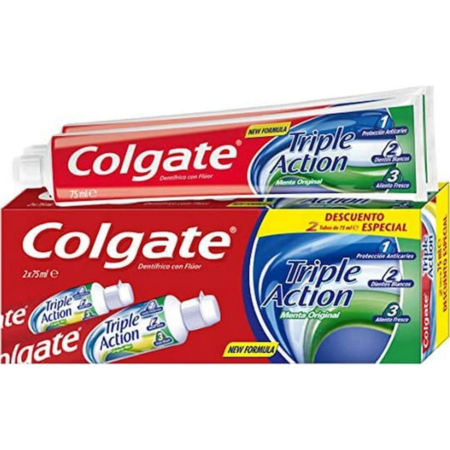 Colgate Зубная паста тройного действия против кариеса Ca 2х75 мл: цены и характеристики