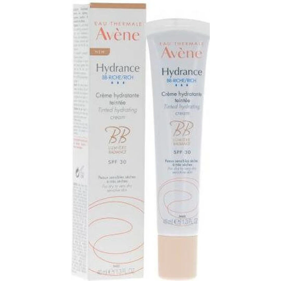 Eau Thermale Avène Hydrance BB Багата денна емульсія для обличчя з SPF30 для зволоження та усунення недоліків 40мл: ціни та характеристики