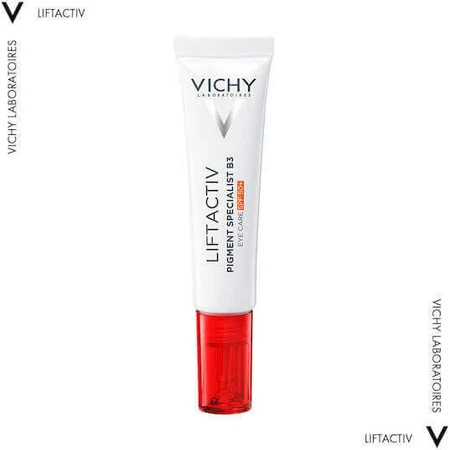 Крем для шкіри навколо очей Vichy Liftactiv Pigment B3 з SPF50 проти темних кіл 15 мл: ціни та характеристики