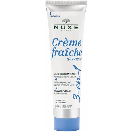 Nuxe Creme Fraiche De Beaute 24-годинний багатофункціональний зволожуючий крем для обличчя з гіалуроновою кислотою 100 мл: ціни та характеристики
