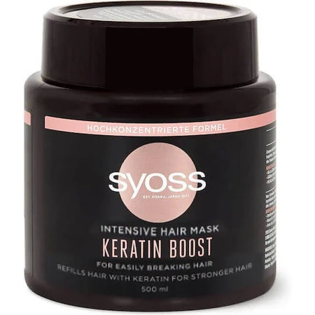 Syoss Keratin Boost Укрепляющая маска для волос 500 мл: цены и характеристики