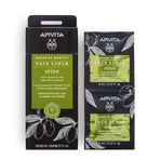 Apivita Express Beauty Глибокий відлущуючий оливковий скраб для обличчя 2*8 мл: ціни та характеристики