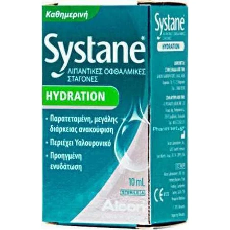 Systane Hydration Hyaluronic Acid Eye Drops for Dry Eyes 10ml: цены и характеристики