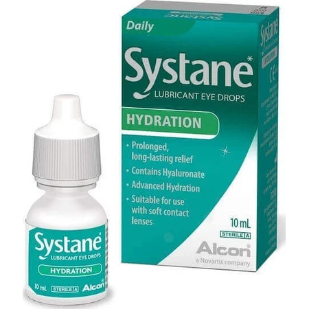 Systane Hydration Hyaluronic Acid Eye Drops for Dry Eyes 10ml: цены и характеристики