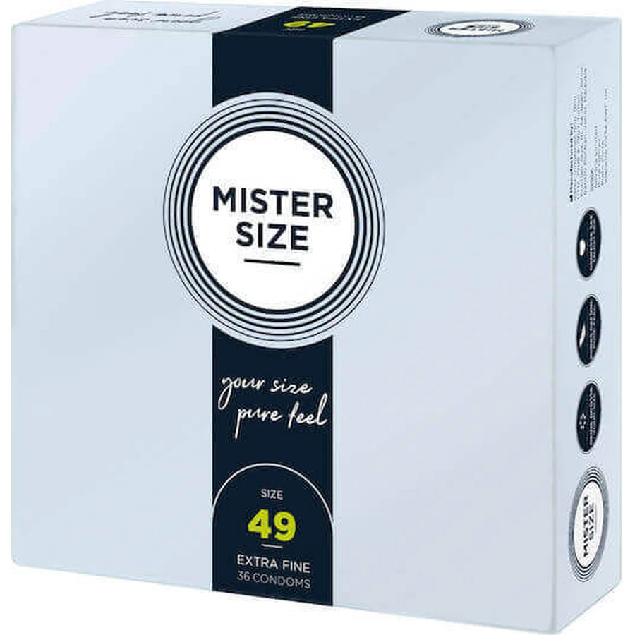 Mister Size Пресервант Extra Fine Розмір 49мм Пресервант 36buc: ціни та характеристики